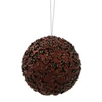 3.5" Chocolate Sparkle Sequin Ball