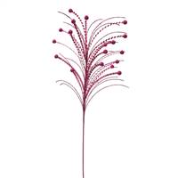 26" Cerise Sequin Berry Spray
