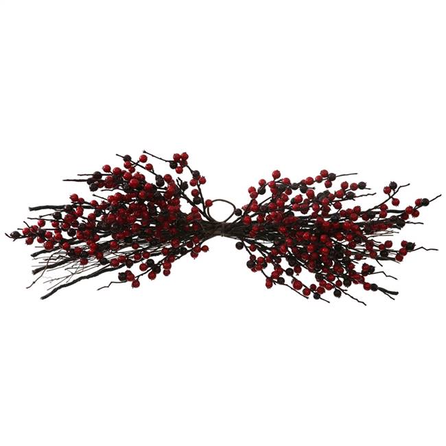 30" Red, Burgundy Outdoor Berry Centre P