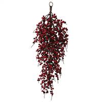 32" Red, Burgundy Outdoor Berry Teardrop