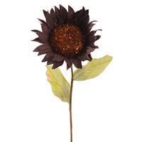 22" Brown Burlap Sunflower 7" Flower