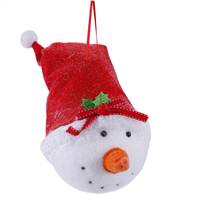 13" x 4.24" Red Hat Snowman Head