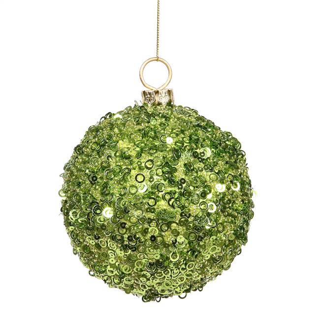 4.75" Lime Jewel Ball W/String