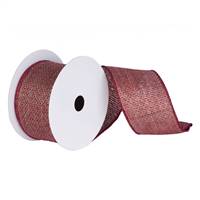 2.5" x 10yd Burgundy Soft Woven Burlap