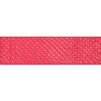 2.5" x 10Yd Red Quilted Lame Jacquard