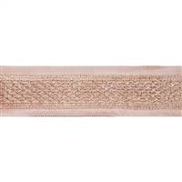 2.5" x 5Yd Beige Gold Lace Dupion