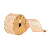 2.5"x10Yd Gold Dupion Fret Stripe Ribbon