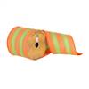 4"x10Yd Orange/Green Striped Ribbon