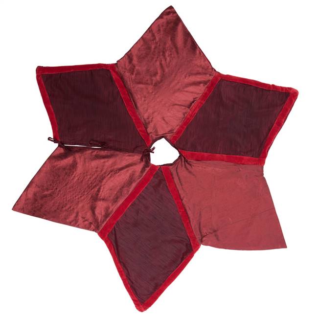 60" Burgundy Frost Tree Skirt