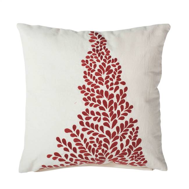 18" x 18" Satin Stitch Tree Pillow