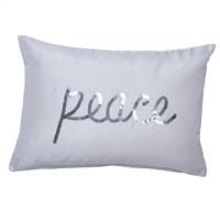 14" x 20" Sequin Peace Pillow