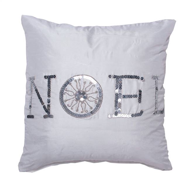 18" x 18" Sequin Noel Pillow