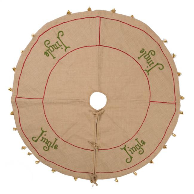 60" Burlap Jingle Collection Tree Skirt