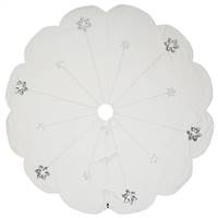 60" Silver Flakes Collection Tree Skirt