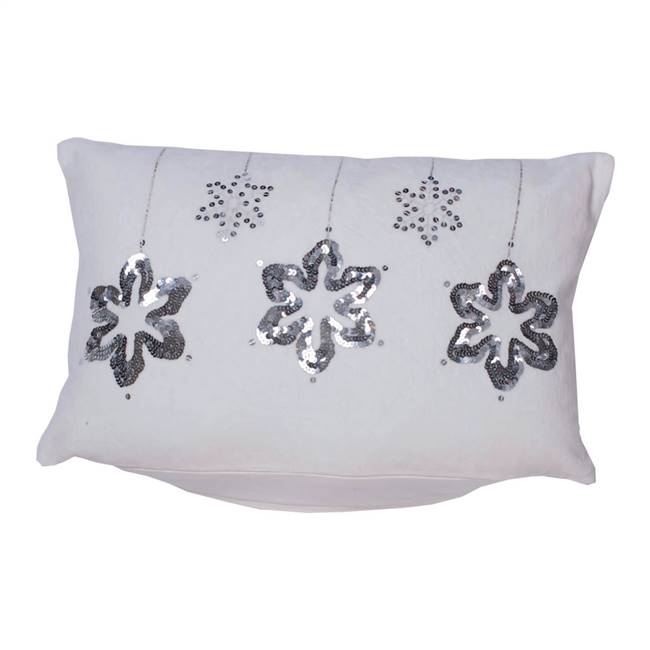 12" x 20" Silver Flakes Pillow