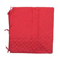 52" Red Quilt Stitch Jewel Treeskirt