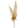 30" Gold Glitter Fern Berry Spray 2/Bag