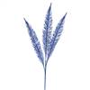 37" Blue Glitter Fern Spray 2/Bag