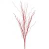 42" Red Glitter Twig Spray 4/Bag