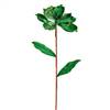 30" Green Glitter Magnolia Spray 2/Bag