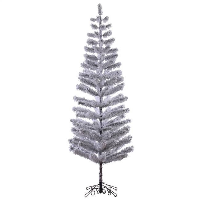 9' x 34" Flocked Feather Tree 130Tips