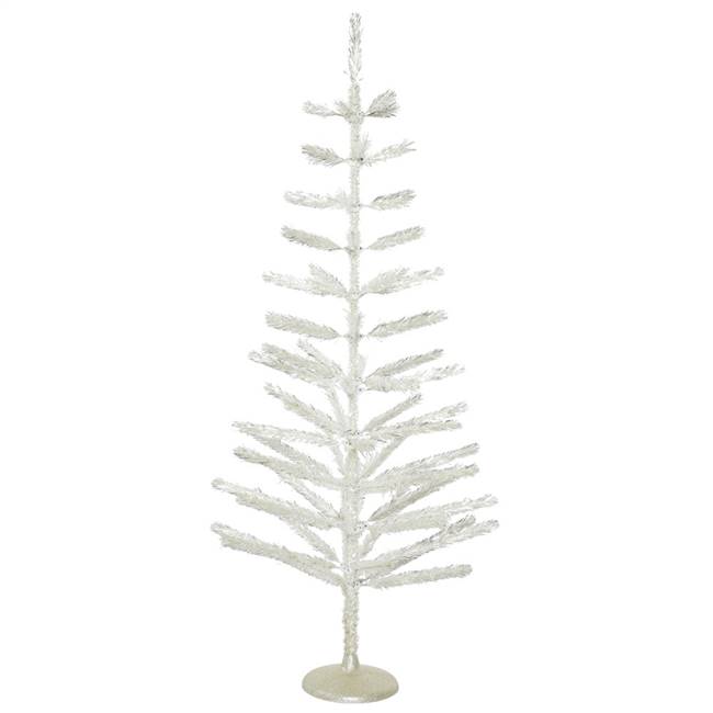 5' x 24" Silver Feather Tree 70T