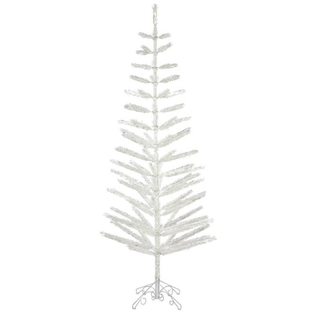 7' x 30" Silver Feather Tree 90T