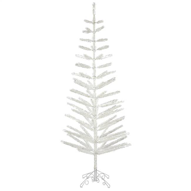 9' x 34" Silver Feather Tree 130T