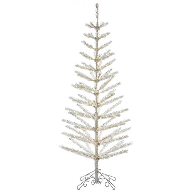 9' x 34" Champagne Feather Tree 488LEDWW