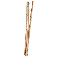 1.5" - 2"  x 72" Birch Poles x3 pcs