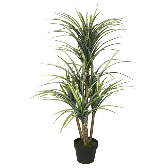 40" Plastic Green Yucca w/Pot