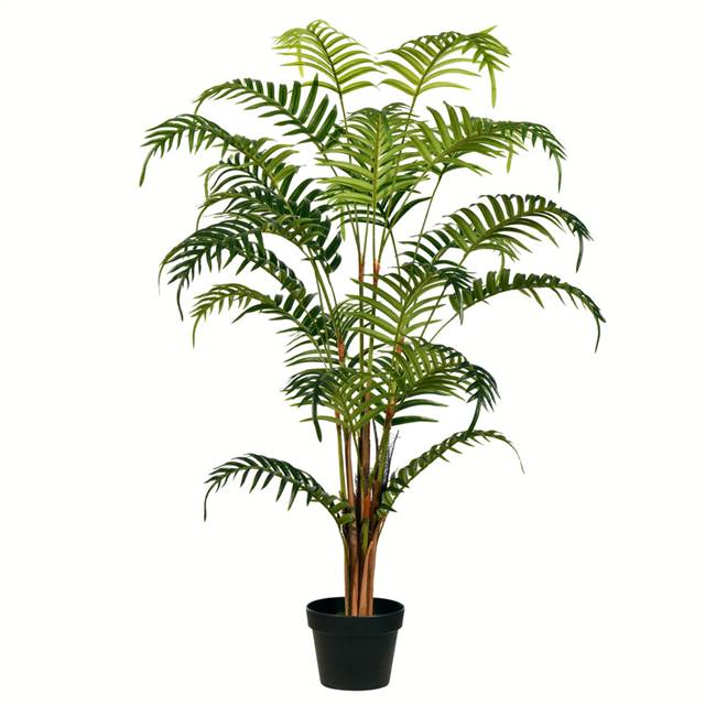 47" Potted Fern Palm Real Touch Leaves