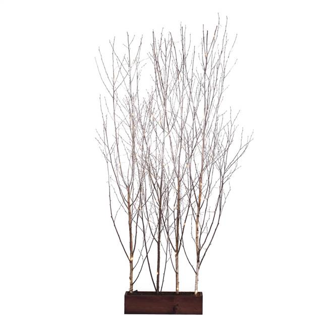 7'Winterbirch Room Divider / Snow / LED