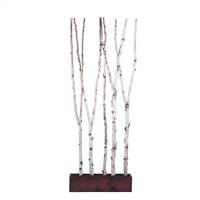 7' Forked Birch Room Divider