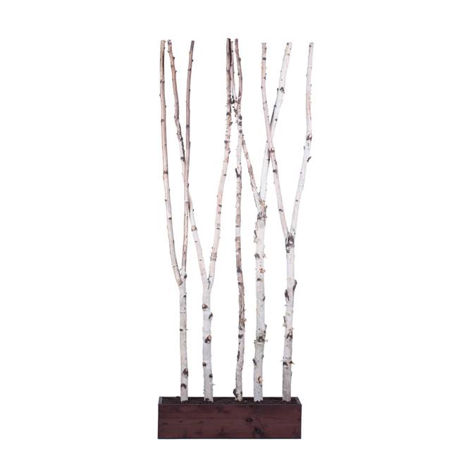 7' Forked Birch Room Divider