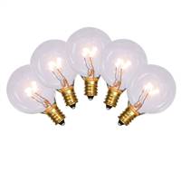 G40 Clear E12 Bulbs 5/Box 5W 120V.039Amp