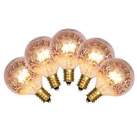 G40 Gold Mercury E12 Bulbs 5/Box 7W.039A