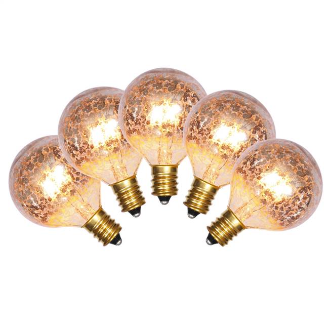 G40 Gold Mercury E12 Bulbs 5/Box 7W.039A