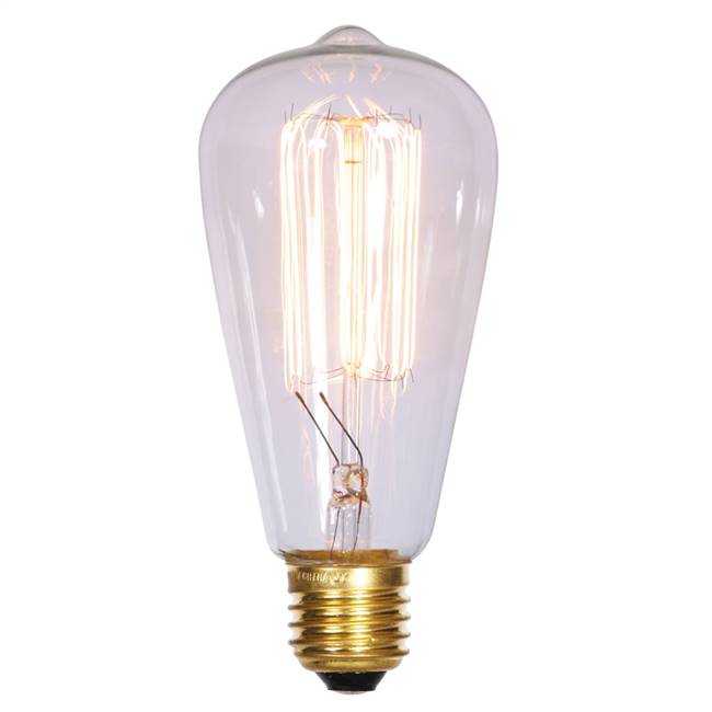 ST64 Clear Edison E26 Bulb 40W120V.33Amp