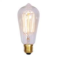 ST58 Clear Edison E26 Bulb 40W120V.33Amp