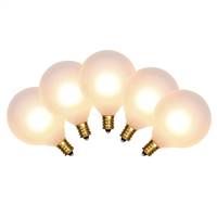 G50 F-White E12 Bulbs 5/Box 7W 120V.055A