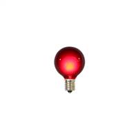 10 Pk Red G50 Bulbs for E17/C9 Socket