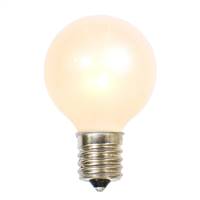 10 Pk Pearl White G50 Bulbsr E17 Socket
