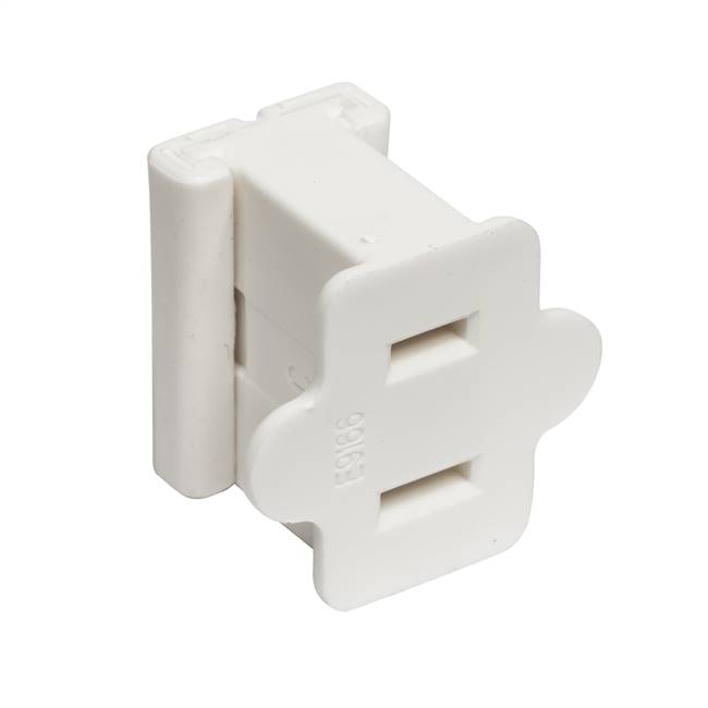 White Female Quick Plug SPT-1 18Ga Wire