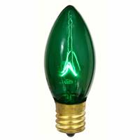 C9 Transparent Green 7W 130V Bulb
