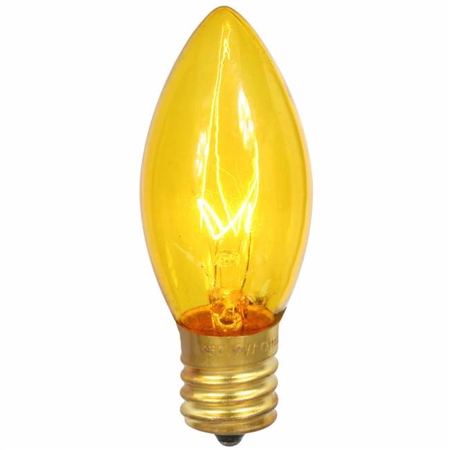 C9 Transparent Gold 130V 7W Bulb