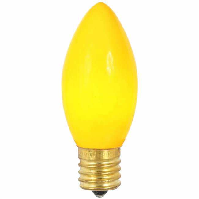 C9 Ceramic Yellow 7W 130V Bulb