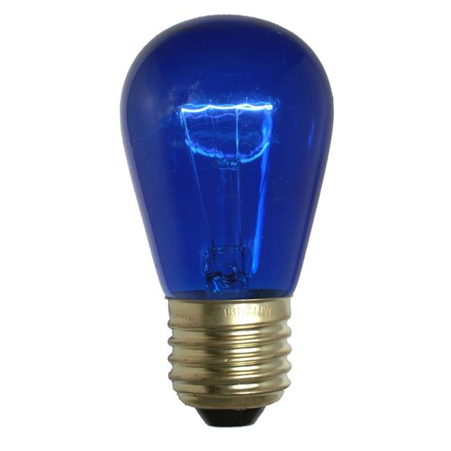 Blue Trans Med Base 130V 11 Watt Bulbs