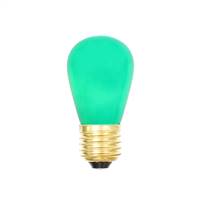 Green Ceramic Med Base 130V 11 Watt Bulb