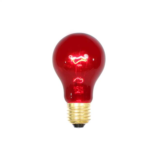 Red Trans Med Base 130V 25 Watt Bulbs